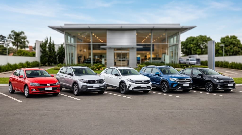 Lineup Volkswagen — carros mais vendidos